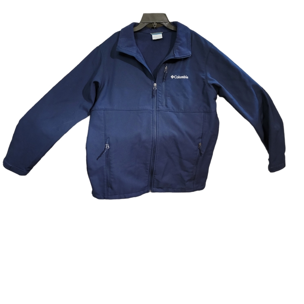 Columbia Jacket Men's Large Navy Zip up